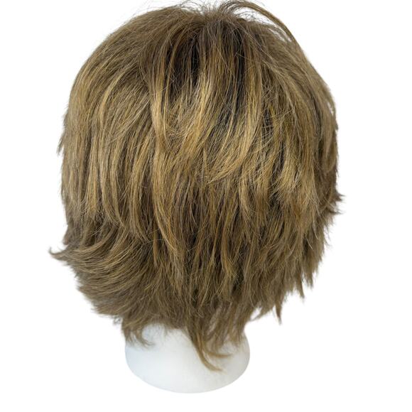 Hair Topper Wig 8 inch Light Brown Bangs Thinning Hair Women Clip In - Picture 5 of 10